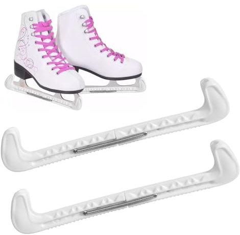 DUTIFUL Kufenschoner Schlittschuhe Kufenschoner Eiskunstlauf Verstellbarer Schlittschuhschutz mit Spring Schlittschuhe Schoner Schlittschuh Schutz Eiskunstlauf Zubehör für Eiskunstlauf oder Hockey