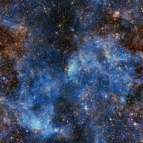 ReWallpaper Carta Da Parati Adesiva Muro Stelle Blu Pellicola Adesiva per Mobili Bambini 44.5CMx7M Vinile Adesivo Fantasia Carta Parati Autoadesiva Blu Soggiorno Bagno Impermeabile