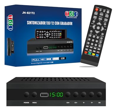 TDT DVB-T2 H.265 HEVC Full HD 1080P-USB-HDMI- Gravador PVR-Receptor TV Digital Terrestre
