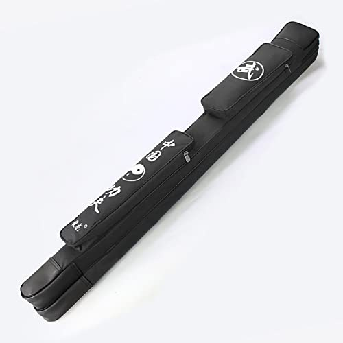 Fäktningsväska, Fäktning Tai Chi Svärdväska Enkel Dubbellager Flerfärgad Axelbärning(Black,Double layer)