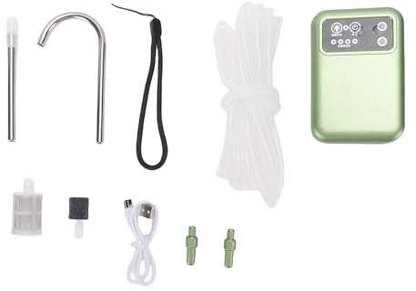 Mingzhe Pompa Dell'acqua Elettrica Portatile Sensore a Infrarossi Intelligente Luce a LED Pompa di Ossigeno Ricaricabile USB per il Lavaggio delle Mani in Campeggio per la Pesca