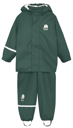CeLaVi Zweiteiliger Regenanzug in Vielen Farben Veste Imperméable, Vert (Ponderosa Pine 923), 125 (Taille Fabricant: 110) Garçon