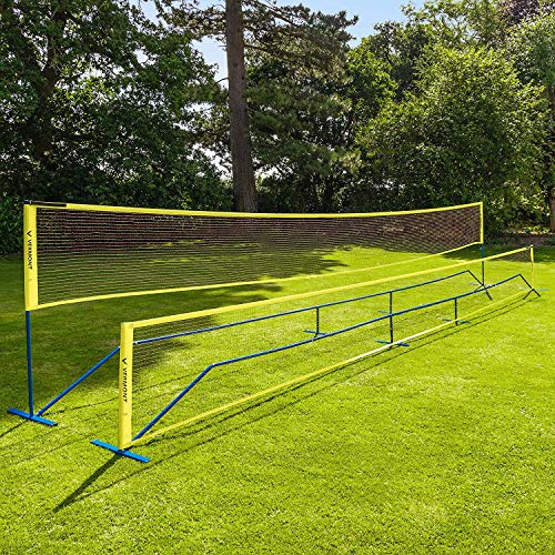 Vermont Procourt Combinazione Rete | per Tennis, Badminton, Pickleball, pallavolo e Calcio Tennis | Perfezioni per Il Giardino | Fatto da Pali d'Acciaio durevoli | 100% Portatile (9m)