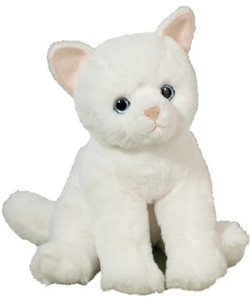 Douglas Winnie White Kitty Cat Softie Plush Stuffed Animal