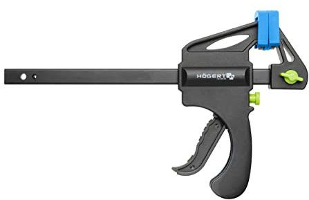 Högert Technik - Serre-joint à serrage rapide - Pince puissante pour serrer professionnellement des pièces avec une seule main - 150 x 63 mm - Högert Technik / HT3B936