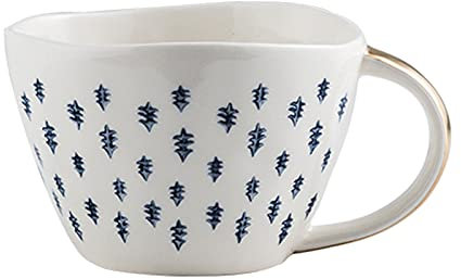 Ciotole Di Cereali Per La Colazione Con Maniglia, Tazza Di Caffè Ciotoline Da Dolce Bicchiere D'acqua in Ceramica Ciotole Di Insalata Ewer Tazza Da Tè Alta Capacità 380ML,G
