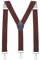 MASADA Herren Hosenträger mit robusten Karabiner Verschluss stufenlos verstellbar 3,5 cm breit und bis zu 195 cm Körpergröße - Raute Braun