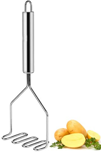 Triturador De Patatas, Prensa Patatas para Puré De Acero Inoxidable, Pasapurés para Patatas, Machacador de patatas, Ideal para Patatas, Verduras y Frutas