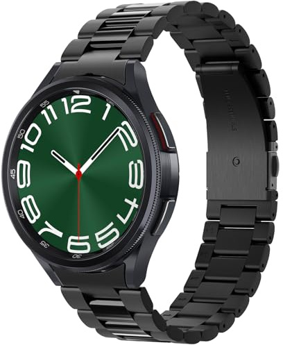 Spigen Modern Fit Armband Kompatibel mit Samsung Galaxy Watch 6 Classic 47mm 2023 - Schwarz