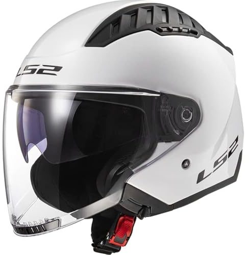 LS2, Casco Moto Jet Copter II Solid Gloss White, L