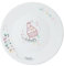 Avilia Dessous de plat pour gâteaux avec décoration de cupcake – Assiette plate pour présentation gâteaux et gâteaux, en céramique, 33 cm, blanc