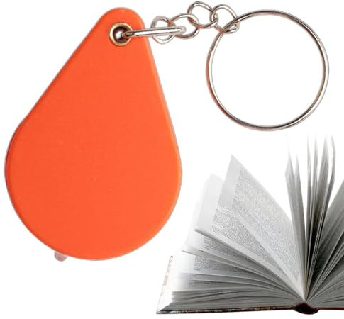 Loupe de poche pliable, loupe de lecture pliable, design rotatif, grossissement 10x, petite loupe porte-clés pliable, loupe multifonction pour la lecture, inspection