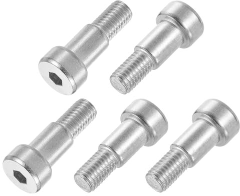 QUARKZMAN 6Pz Bullone Spalla in Acciaio Inossidabile 304 Diametro Spalla 12mm Lunghezza Spalla 16mm Filettatura M10 Bulloni Spalla Esagonale per Idrauliche Stampaggio ad Iniezione
