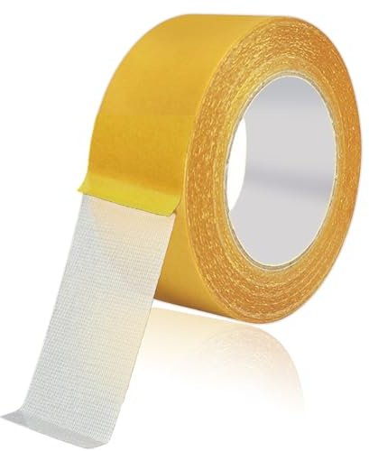 Rnemitery Strong Grid Double Sided Tape, 3cm x 20m Size, No Residue, High Tack Universal Adhesive with Rice Paper Material, Super Sticky and Easy Application for Mounting