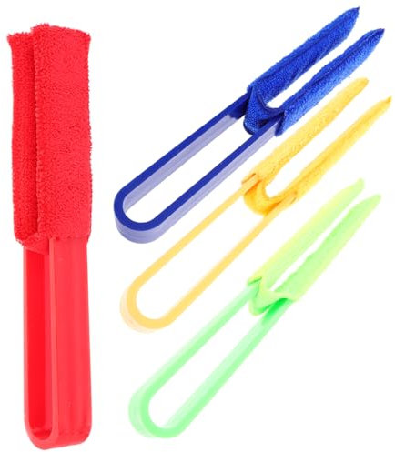 Amosfun 4 Stck. Jalousie-Reinigungsbürste Fensterrollo-Reiniger-Staubbürste Staubrollos fensterreinigungsbürsten Klimaanlagenreinigungsbürste Staubbürste für Jalousien blinder Staubwedel