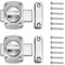 2 Pcs Bathroom Lock, Door Latches for Internal Door, Lock for Bathroom Door, Bathroom Door Lock Anti Theft Protection Rotate Bolt Door Lock, Applicable to Various Doors