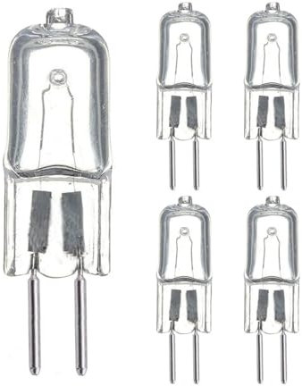UGEFKMQ 5PC Lampade G5.3 230V 20W Lampadine alogene GU5.3 base a doppio ago per lampada aromatica Lampadina meccanica Lampadina bianca calda funzionante 20W