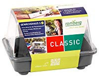 Romberg 10094101 Gewächshaus S 29 x 29 x 19 cm Color (Zimmergewächshaus), Farbe:grau