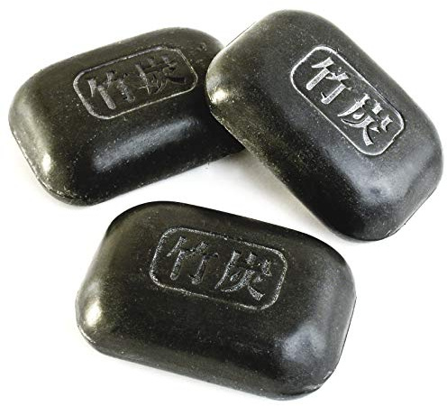 Burwells Bamboo Charcoal Soap Pack Of 3 x 100g Bars Natural Soothe Irritated Dry Skin Eczema Soothing