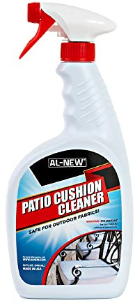 AL-NEW Patio Cushion Cleaner | Safe For Use On Outdoor Fabrics Such As Patio Cushions, Awnings, Furniture Covers, and more (32 Ounce)