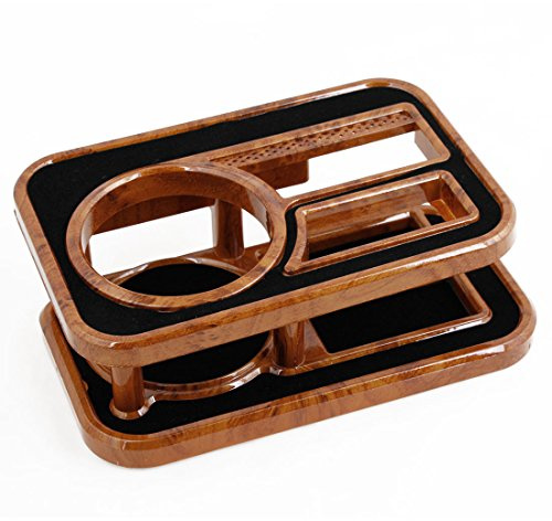 Ruilogod Can Drink Bottle Bracket Holder Table Storage Brown for Car Vehicle (id: e4e 5a4 21d a13 32f