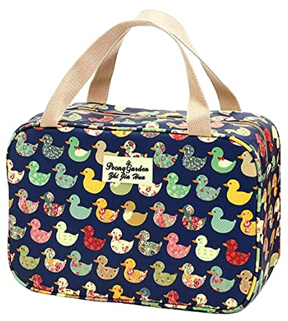 Borsa da toilette da viaggio,Borsa da toilette per donna,Borse per Cosmetici con zip,Toilette Impermeabile per Beauty Case (Anatra Di Colore)
