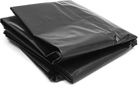 NEFSO Pond Liner Underlay Reinforced Landscape HDPE, 0.35mm Impermeable Black Fishpond, For Landscape Pools, Ramps, Ponds (Color : Black, Size : 3x7m) (Black 9x9m)