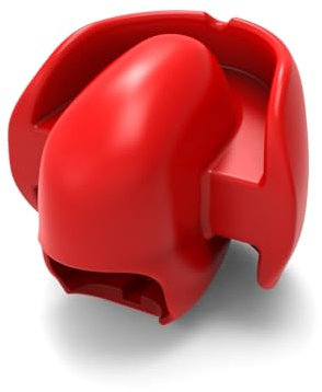 Kutocesy Gag Ball in Silicone con Superficie Mordente BDSM Bondage Giocattolo Sessuale Schiavo Fetish Gioco Sessuale Bocca Divaricatore per Coppie Bocca Bavaglio per Donne Uomini Cosplay (Red)