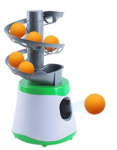 Abs Entrenador De Tenis De Mesa Portátil en, Lanzador Automático De Tenis De Mesa, Lanzador Pelotas Ping Pong para Entrenamiento (Verde)