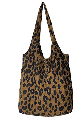 Frauen Leopard Tote Beiläufige Spielraum-Schulter-Geldbeutel-Beutel-Handtasche College-Strand-Pack