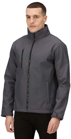 Regatta Professional Men's Ablaze 3 Layer Softshell Jacket Chaqueta, Gris y Negro, M para Hombre