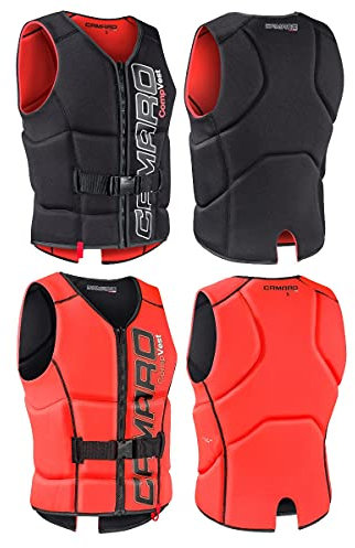 Camaro Comp Slasher Neopren Prallschutz Oberteil Wakeboard Kite Wasserski Black/orange Gr. M