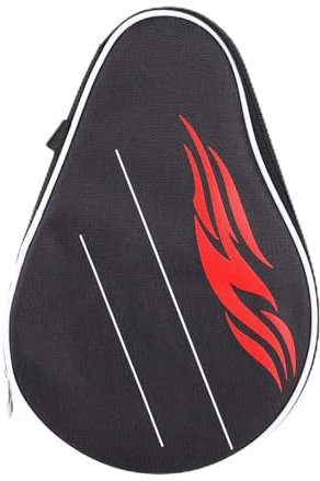 BigKing Table Tennis Racket Case,Table Tennis Racket Case Pings Pong Paddle Bat Bag With Balls Pouch, Black