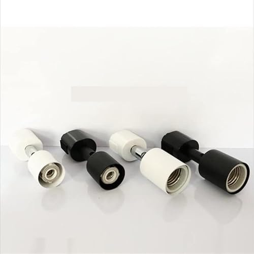 10pcs LED Track Light Base Led Fog Light GU10 E11/E26/E27/E17 Light Base Source Black White 2 Wires 3 Wires 4 Wires - (Color: Black Base Type: E11)