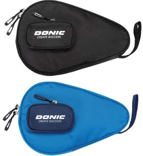 Donic Tischtennis Schlägerhülle Ginger, 1 Ballfach auf der Vorderseite (Schwarz)