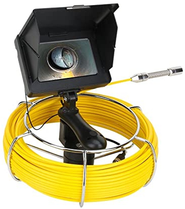 Camera da fognatura da 5 pollici da 22 mm, videocamera for ispezione fognaria industriale IP68 della telecamera di ispezione fognaria del tubo di scarico impermeabile per Fognature(20m)