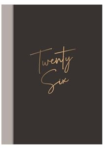 2026 A7 Pocket Diary Week to View - Black Hardback Planner Gold Foil Script - Stylish Organiser School Work Home Office - Durable Casebound Compact Lightweight