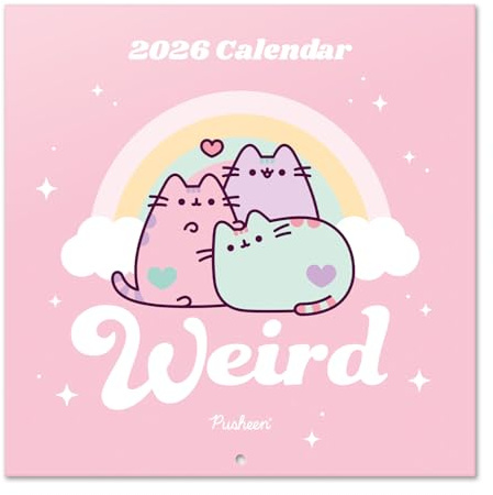 Grupo Erik Calendario 2026 pared Pusheen Kawaii - Almanaque pared 2026 : Planificador mensual Con espacio para Anotar, Ilustraciones y Fácil de colgar (30x30cm)
