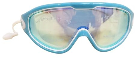 Ldabrye Leakproof Swim Goggles with Ear Plugs Large Frame Swimming Eyewears Swimming Glasses Diving Goggles for Women Man Large Frame Swim Goggles