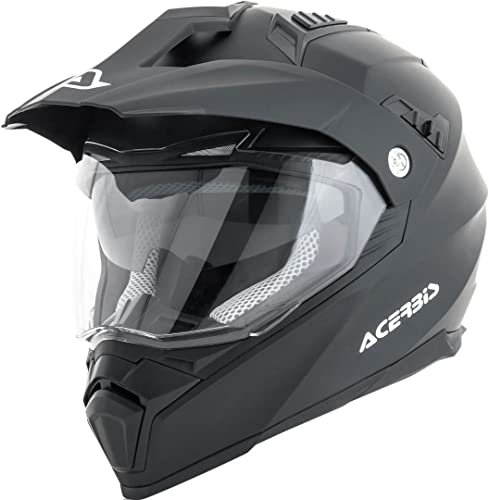 Acerbis Helm mit Flip-Up-Visier fs-606 schwarz M (Integralehelm).