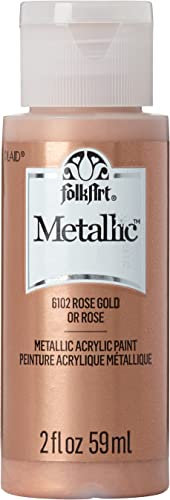 Folk Art Acrylic Metallic Paint, Rose Gold, 59.1 ml (Pack of 1)