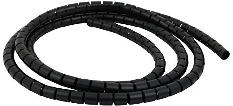 Aexit Filo avvolgente a spirale flessibile da 10 mm di diametro, 1,5 metri di lunghezza con clip ID: 169020