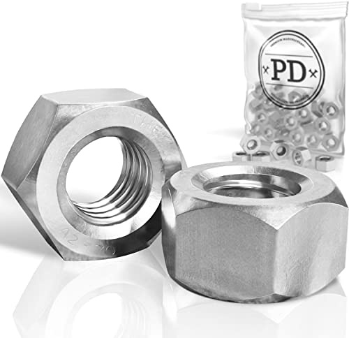 PD® M36-muttrar (DIN 934/ISO 4032) | Högkvalitativa A2 V2A rostfritt stål sexkantsmuttrar | hex-mutter rostfritt stål mutter för skruvar, gängbultar och gängstänger | 4 stycken