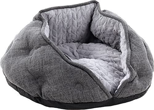 Flamingo Lieu DE Couchage ZUPO Rond Gris Fonce 49x49x25CM
