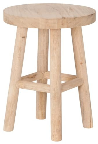 Brixy Hocker Holz - Teakholz - Beistelltisch - Fußhocker - Pflanztisch - Tritthocker - bis 150 kg - Braun