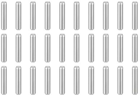 sourcing map Dowel Pins M1.5(1.5mm)x8mm 304 Stainless Steel Silver 50pcs | Cylindrical Shelf Support Peg Pin Rod Fasten Elements for Metal Devices Wood Furniture DIY Installation