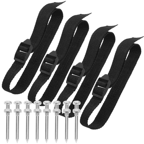 NOLITOY Juego de Correas para Zapatos Clavos Aireadores de Césped 4,2 Cm, 4 Cordones 1040b 30 Púas 58 Mm 1040d, Herramienta Manual para Airear Jardín y Césped