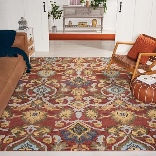 Safavieh Tapis Contemporain pour Salon, Salle à Manger, Chambre à Coucher - Blossum Collection, Tapis à Poil Court, Multi, 274 x 365 cm