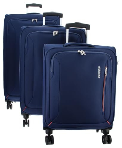 American Tourister Hyperspeed - Kofferset 3-teilig, Blau (Combat Navy)