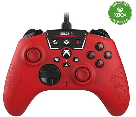 Turtle Beach REACT-R Controller Rouge - Xbox Series X|S, Xbox One and PC